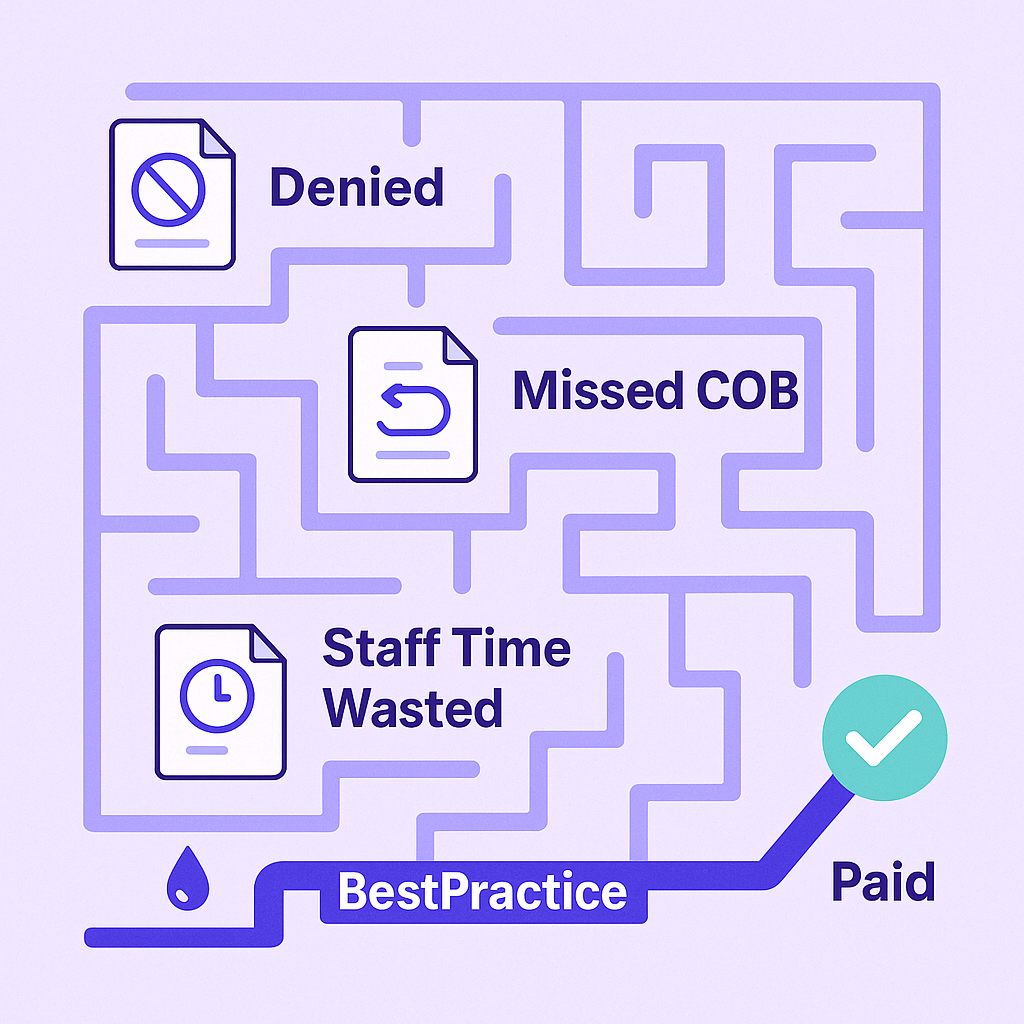 Billing maze illustration